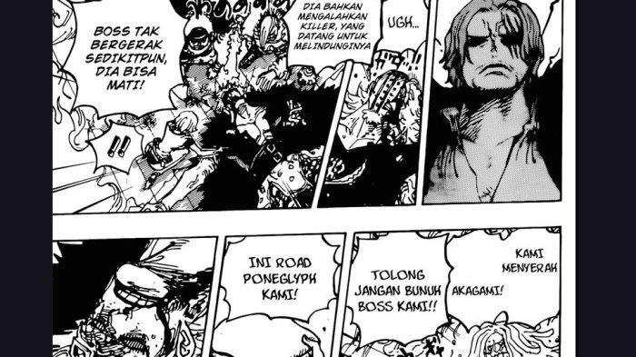 One Piece Chapter 1079: Captain Eustass Kid badly beaten by Shanks