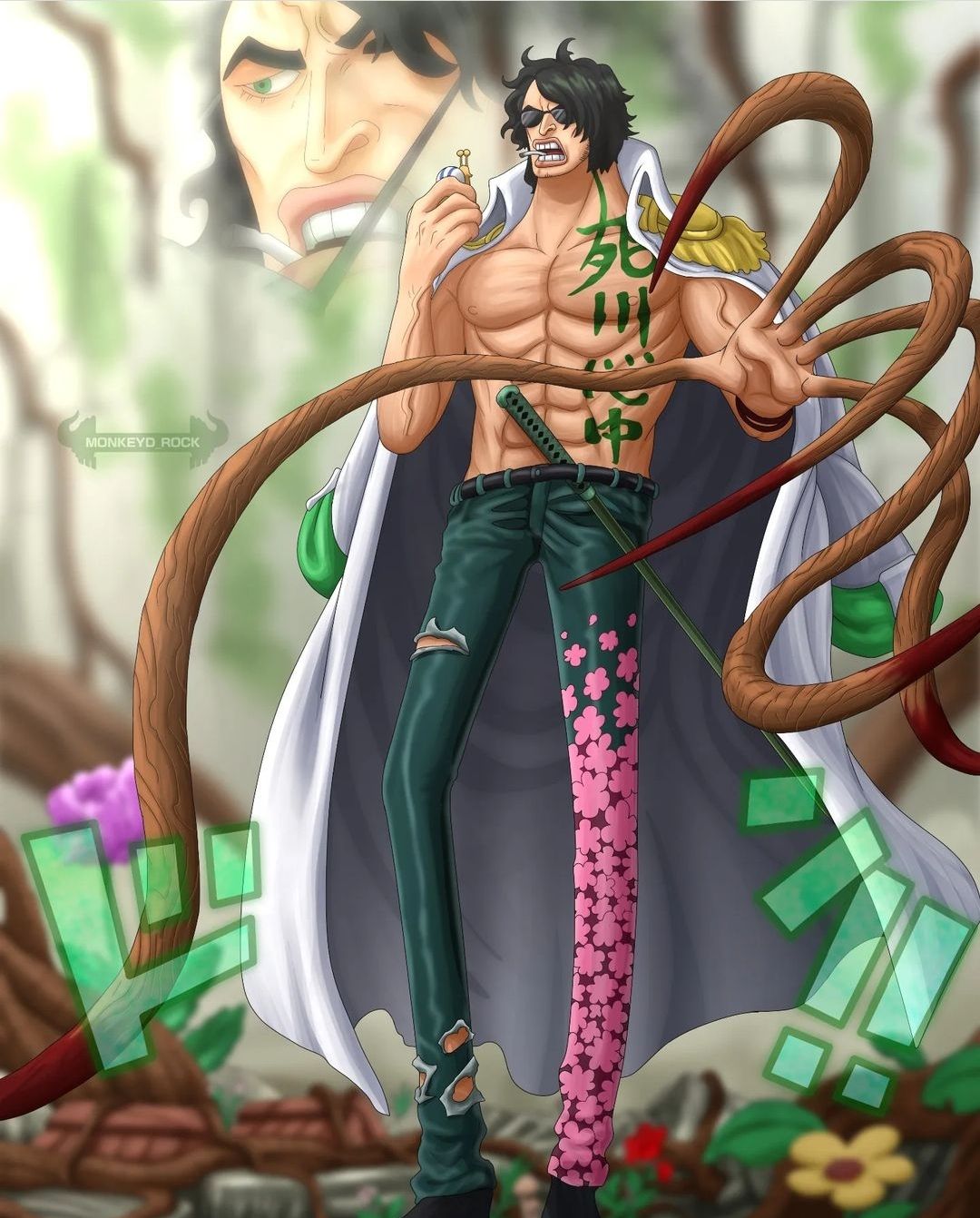 Admiral Ryokugyu’s Appearance in One Piece Manga Chapter 1053 – VISADA.ME