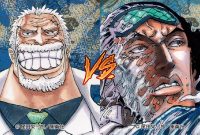 Monkey D. Garp vs Aokiji: Intense Fight on Hachinosu Island in One Piece Chapter 1081