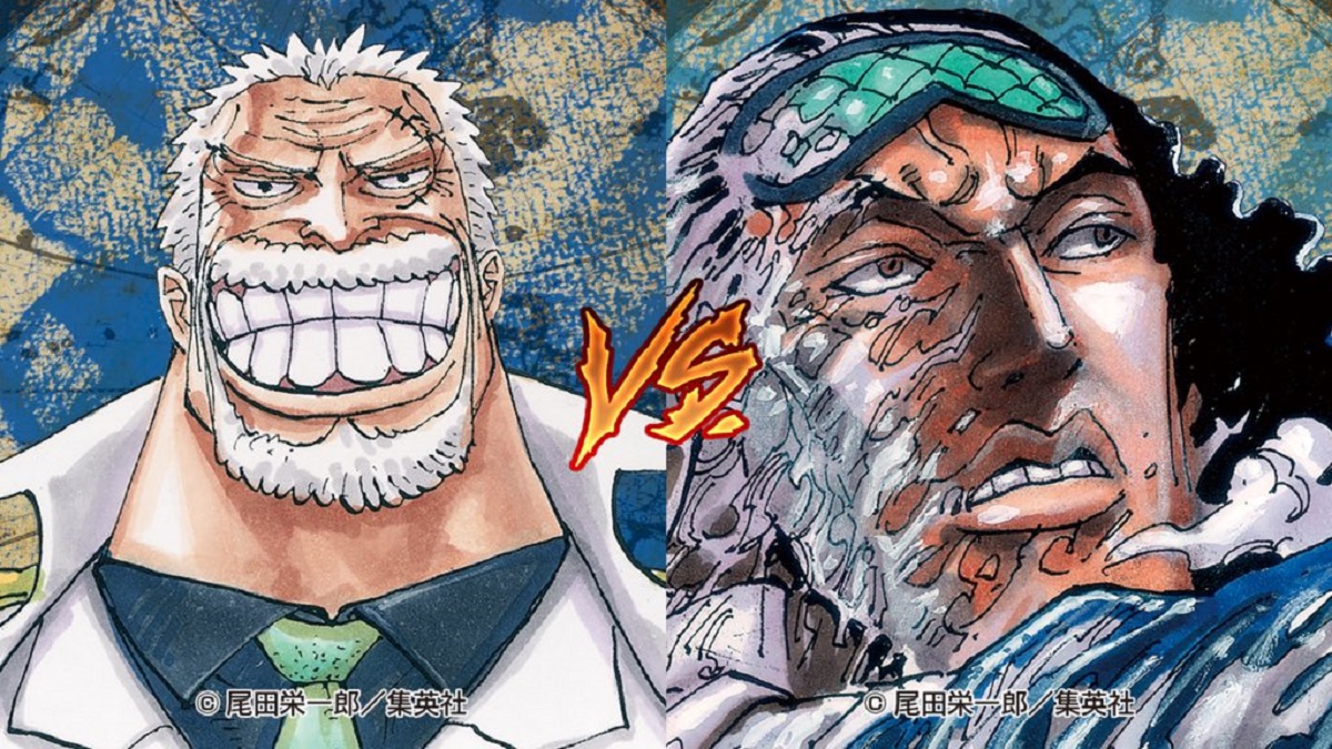 Monkey D. Garp vs Aokiji: Intense Fight on Hachinosu Island in One Piece Chapter 1081