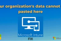 How to Fix "Your Organization's Data Cannot Be Pasted Here" Error?