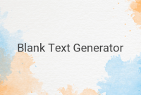 How to Create Blank Text in Different Applications?