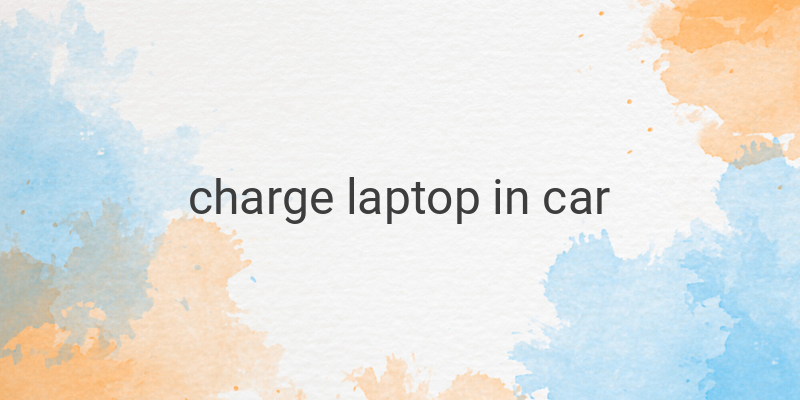 How to Charge Your Laptop Battery in a Car: Step-by-Step Guide