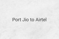 How to Port Your Jio Number to Airtel Without Losing Your Existing Mobile Number