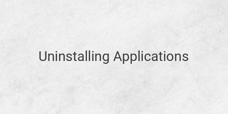 Tips for Properly Uninstalling Applications on Windows Laptops