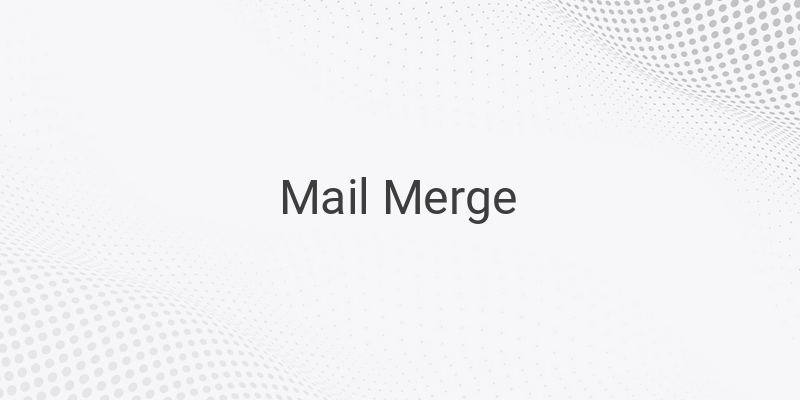 Simplify Your Invitation Writing with Mail Merge