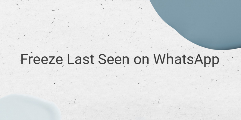 How to Freeze Your Last Seen on WhatsApp? A Complete Guide