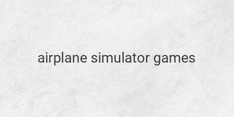 Top 5 Best Airplane Simulator Games for PC