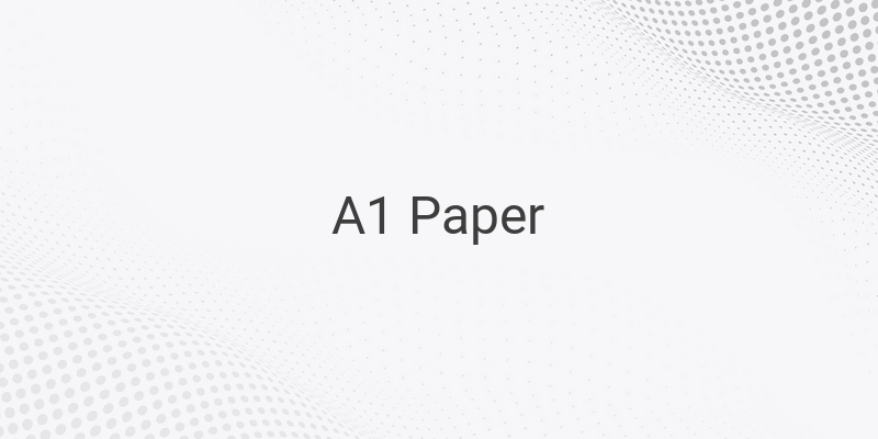 Understanding the Size and Usage of A1 Paper