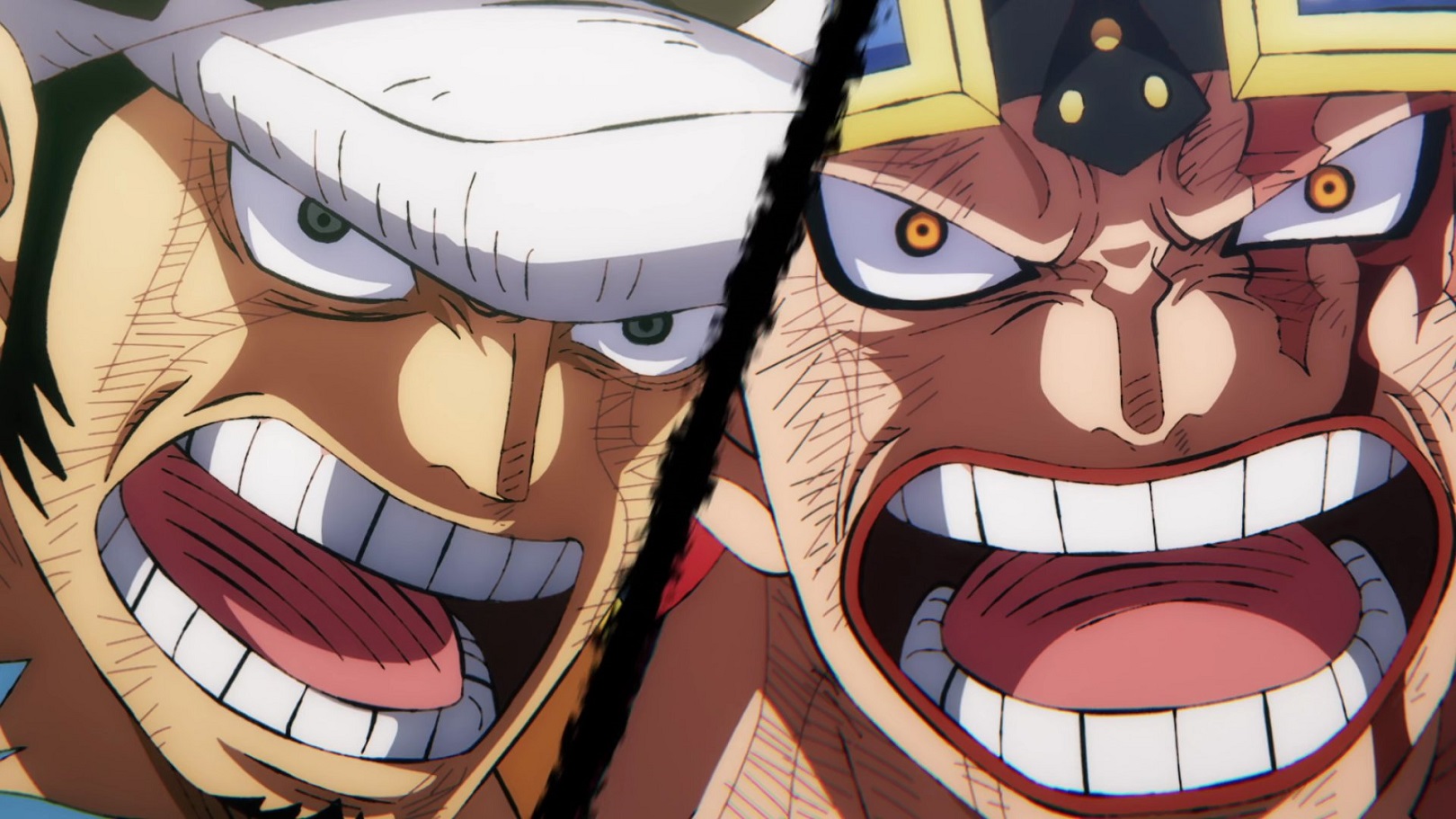 TRAFALGAR LAW e EUSTASS KID combinam ataques e derrubam BIG MOM ( One