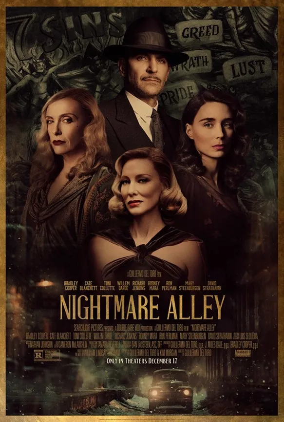 Synopsis and Review of Nightmare Alley, a Dark Thriller by Guillermo del Toro