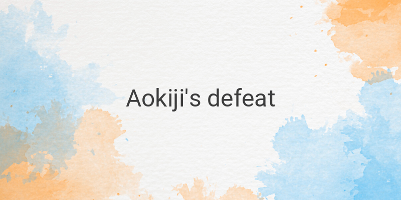 Aokiji's Defeat by Garp: A Calculated Move in Eiichiro Oda's Plan