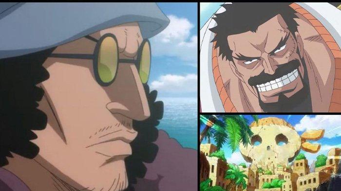 Intense Battle Between Garp and Kuzan on Hachinosu Island in One Piece Chapter 1087