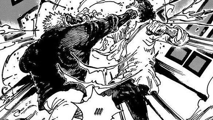 Intense Battle Between Garp and Blackbeard in One Piece Chapter 1087