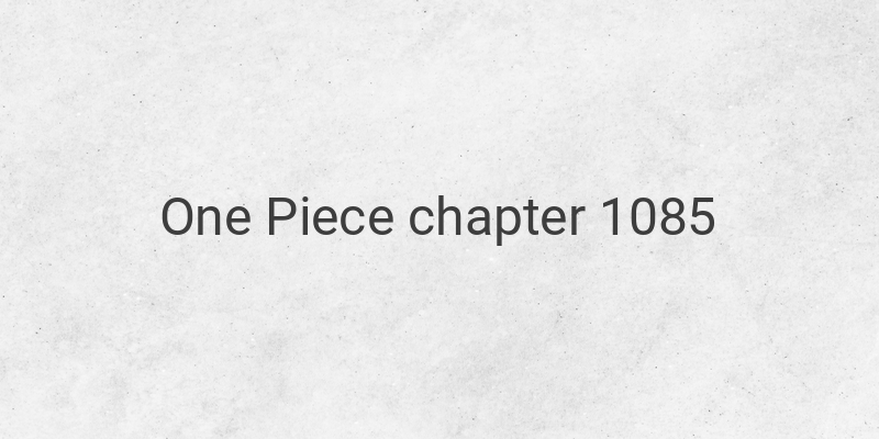 Revelations and Intrigue: The 'D' Initial Unveiled in One Piece Chapter 1085