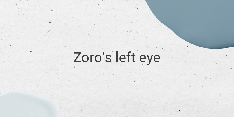The Mystery of Zoro's Left Eye in One Piece: Uncovering the Truth