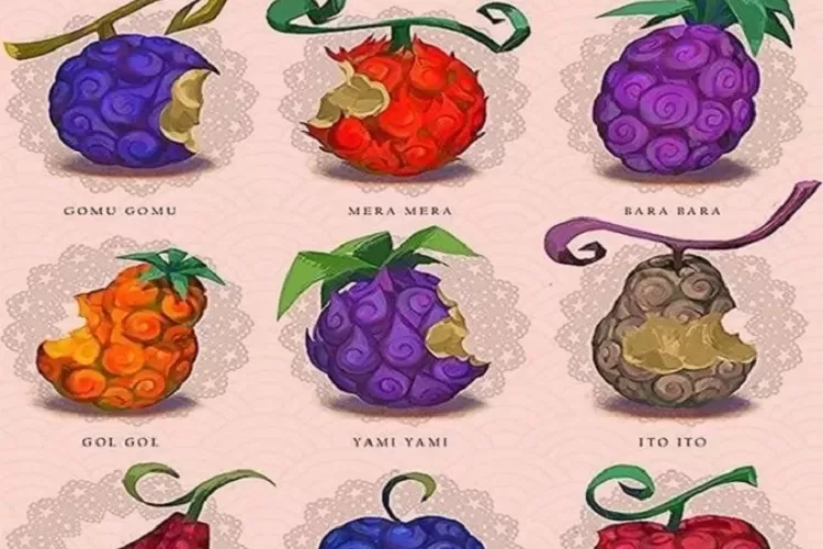Devil Fruits, Gomu Gomu, Mera Mera, Bara Bara, Ope Ope, Ito Ito