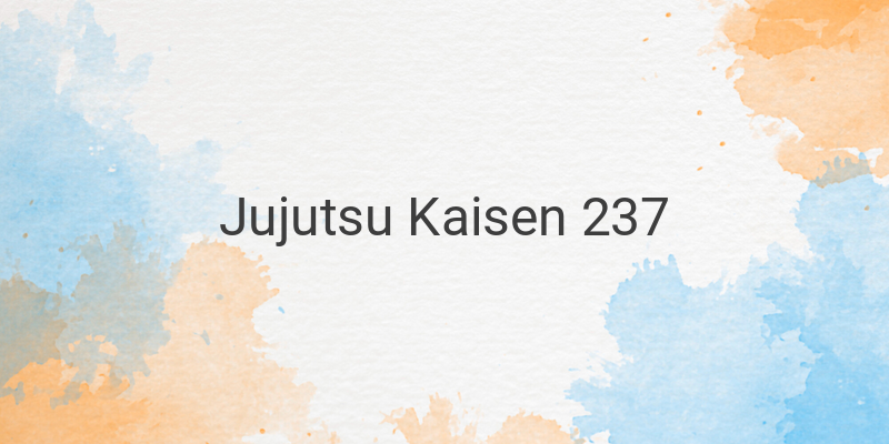 Intense Battle Between Hajime Kashimo and Ryomen Sukuna in Jujutsu Kaisen 237