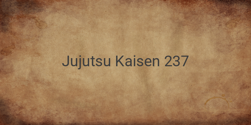 The Mysterious Fate of Megumi Fushiguro After Sukuna's Transformation in Jujutsu Kaisen 237