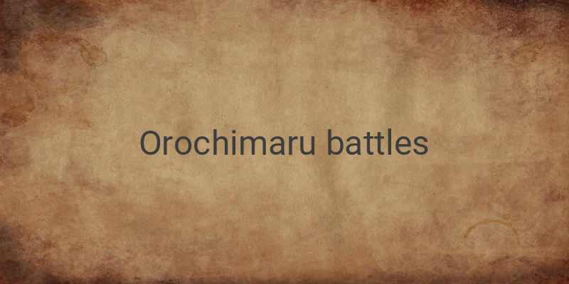 Orochimaru: Defeating Strong Characters and Showcasing Power in Naruto Battles
