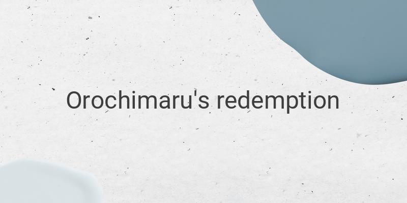 Orochimaru's Redemption: Doubts and Mistrust in the Boruto Era